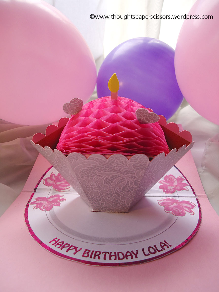 Ice cream Cupcake Pop up&nbsp;Card