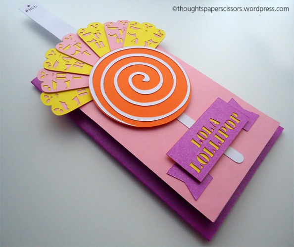 Card with fan fully open