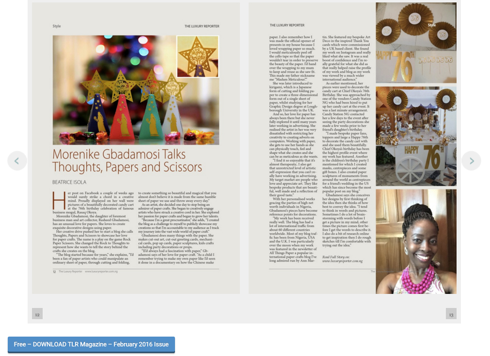 We’re in the press! The Luxury Reporter magazine 